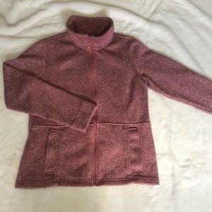 Dusty Pink Lands’ End Sweater Jacket